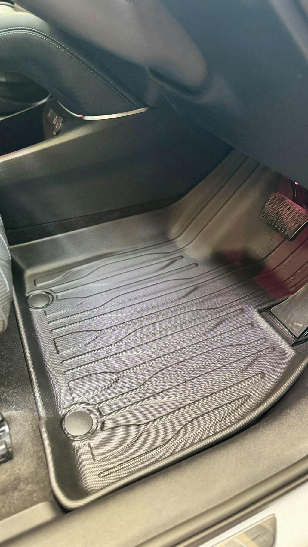 TPE floor mat installed in a BYD