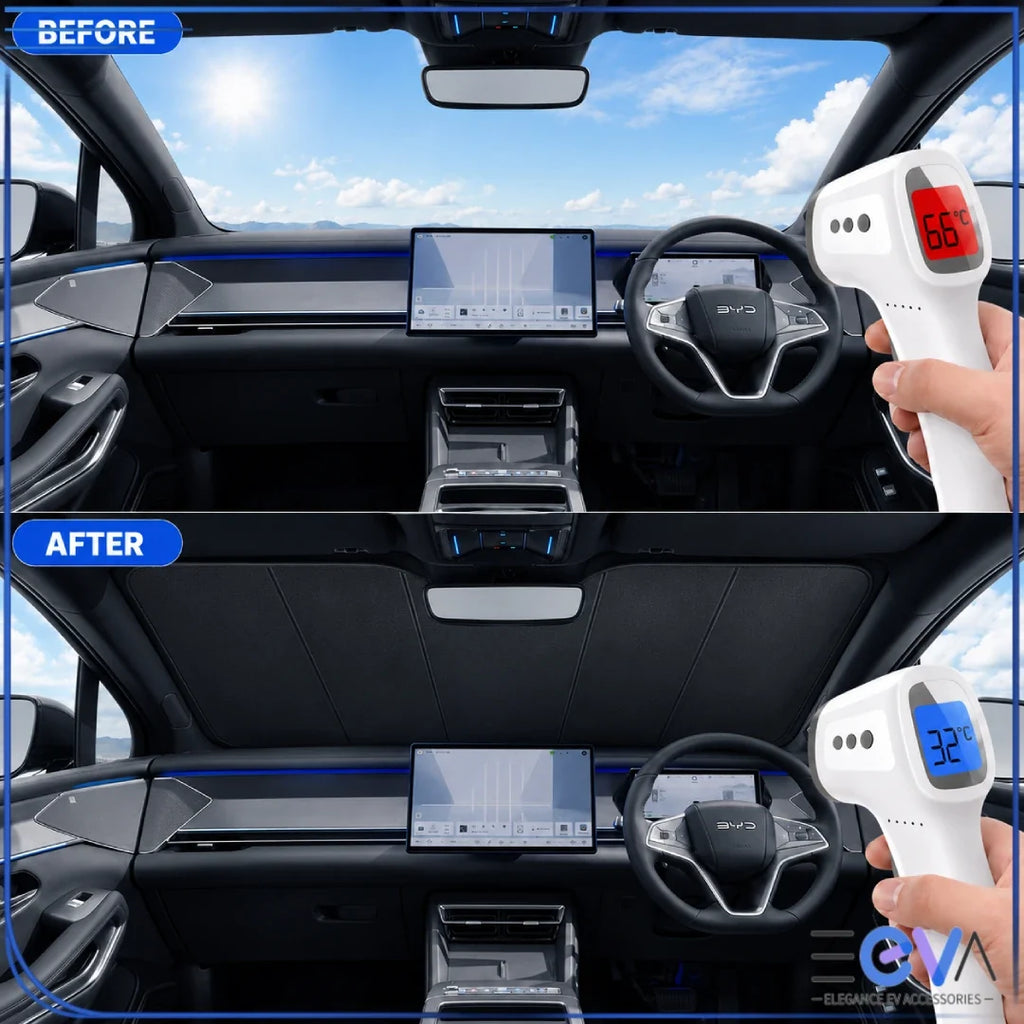 PLACEHOLDER photo — replace with Veltro’s own: windscreen sunshade